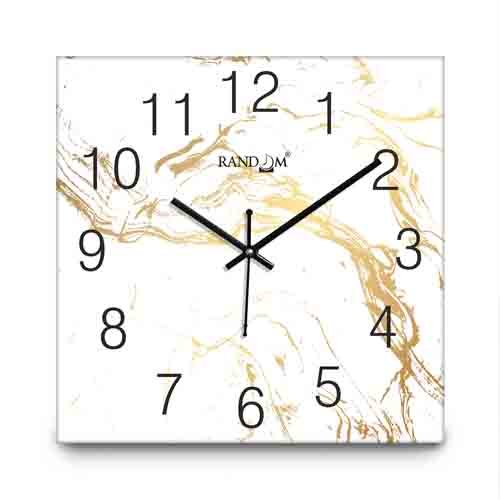 White Printed Wall Clock