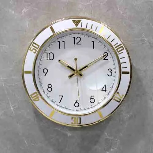 White & Rose Gold Wall Round Clock