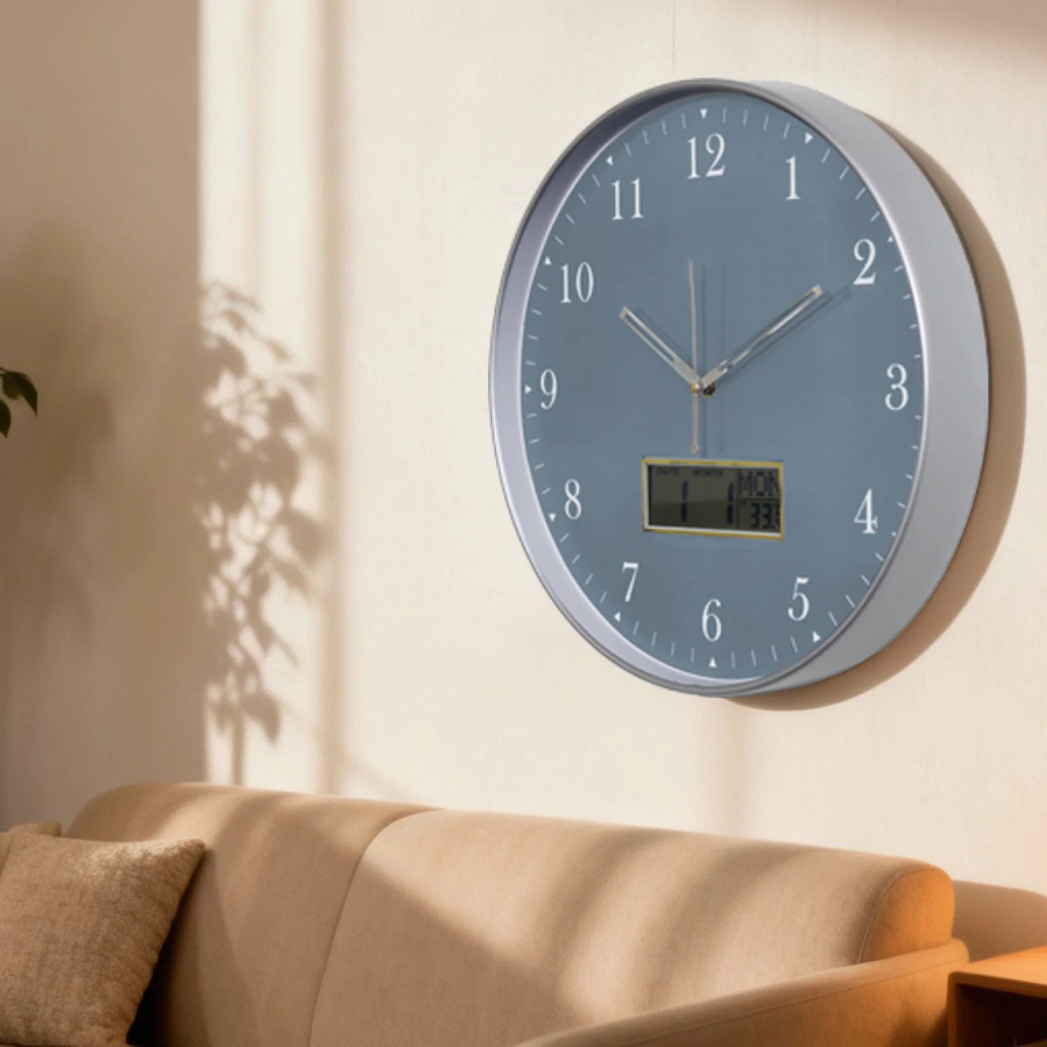 Temperature LCD Display Dual Time Clock