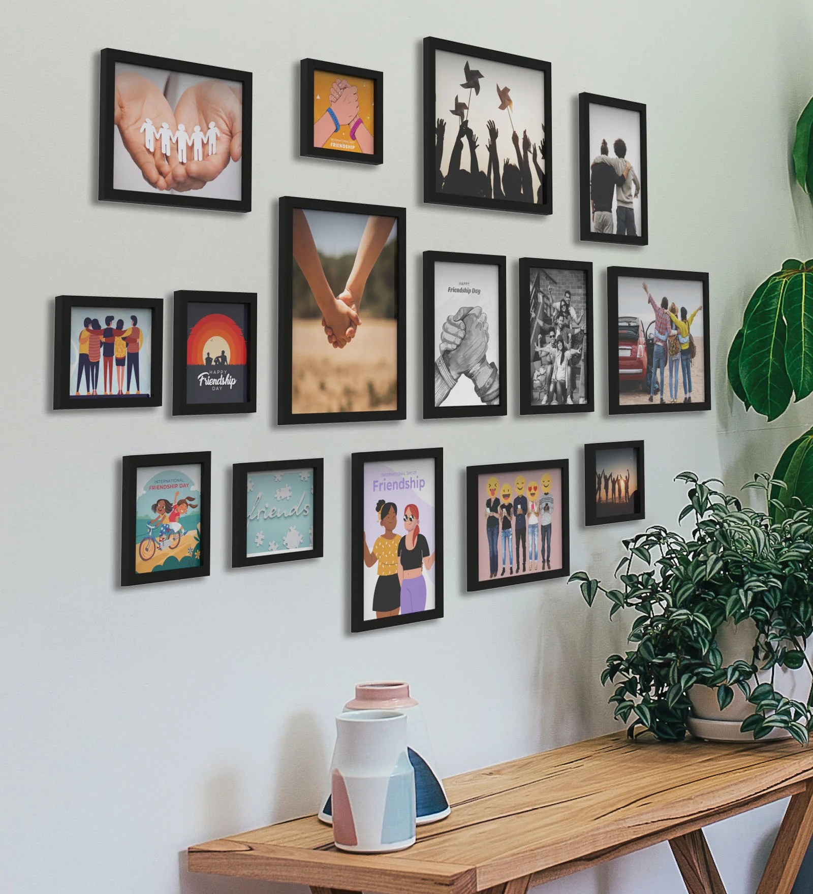 Photo Frame Set of 15 3D Collage Photo Frames
