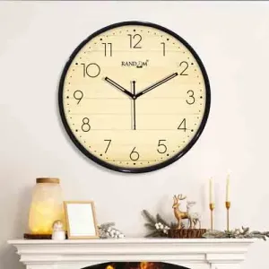 Metallic Foil Finish Wall Clock