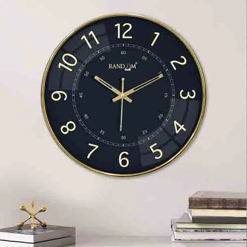 Metallic Foil Finish Wall Clock