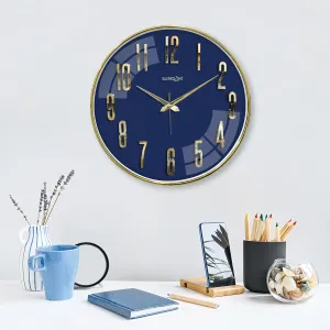 Metallic Foil Finish Wall Clock