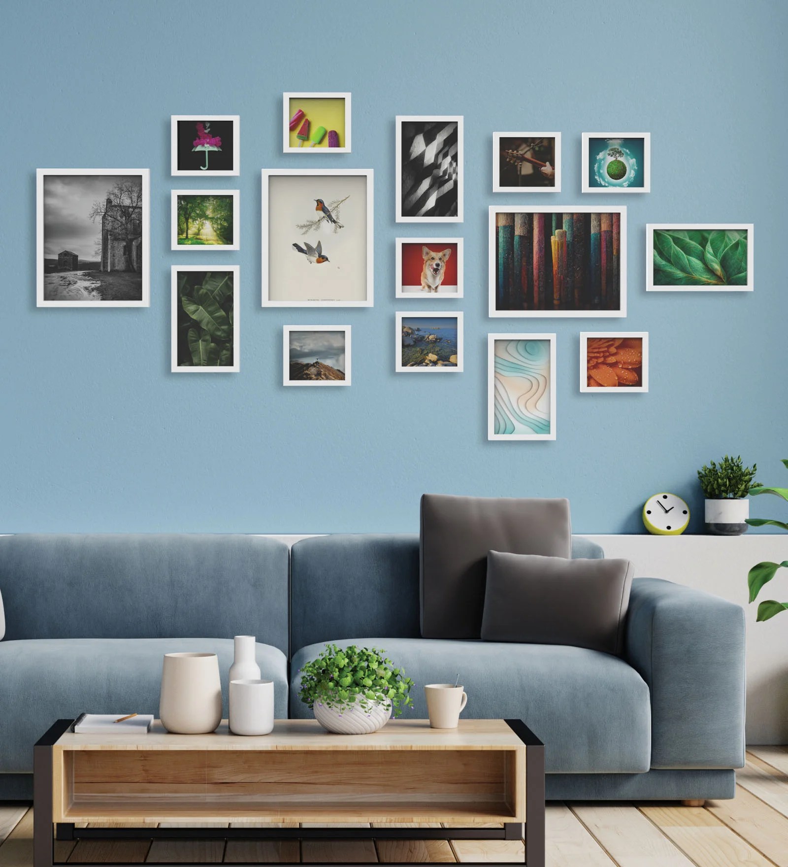 Set of 16 Collage Photo Frames