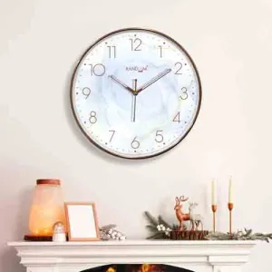 Metallic Foil Finish Wall Clock