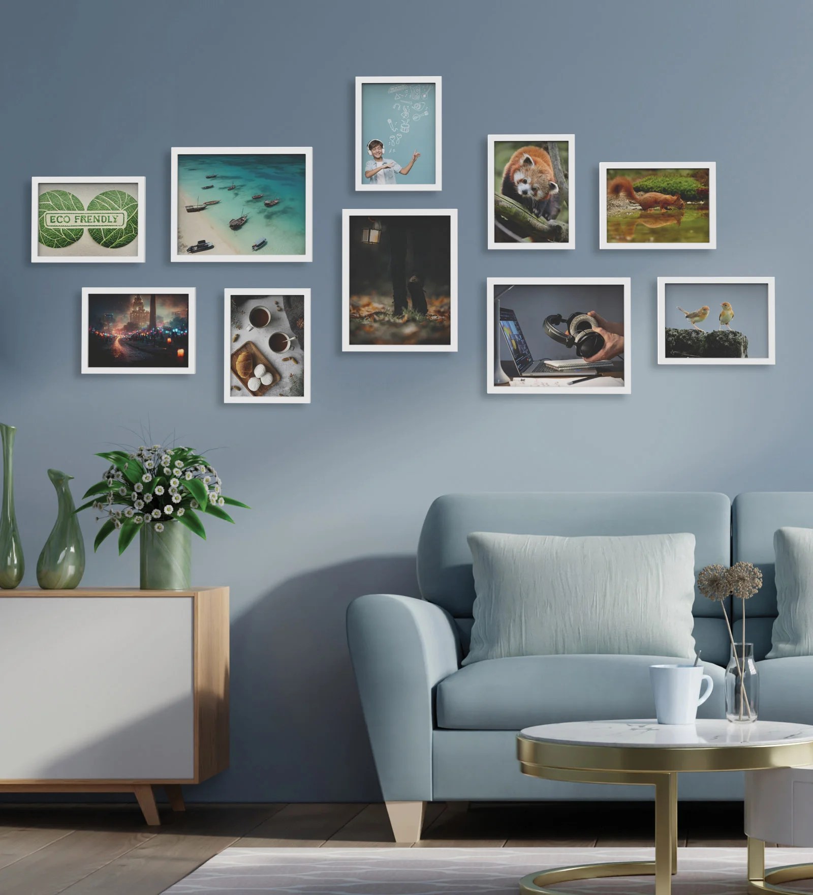 Set of 10 3D Collage Photo Frame