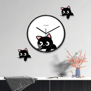 Metallic Foil Finish Wall Clock