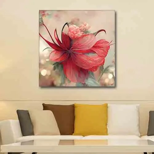 Random Beige & Pink Floral And Botanical Canvas Wall Art