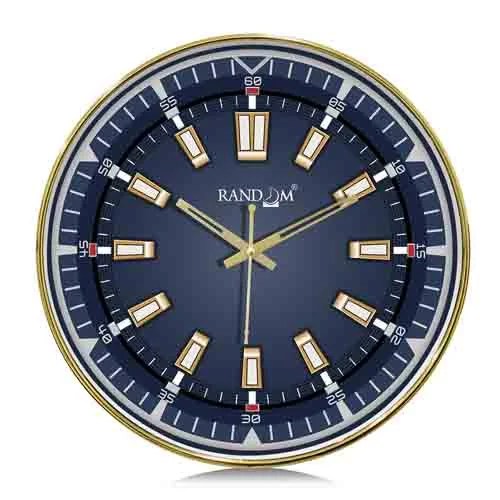 Metallic Foil Finish With Sweep Silent Classic 12.75 Inch Wall Clock