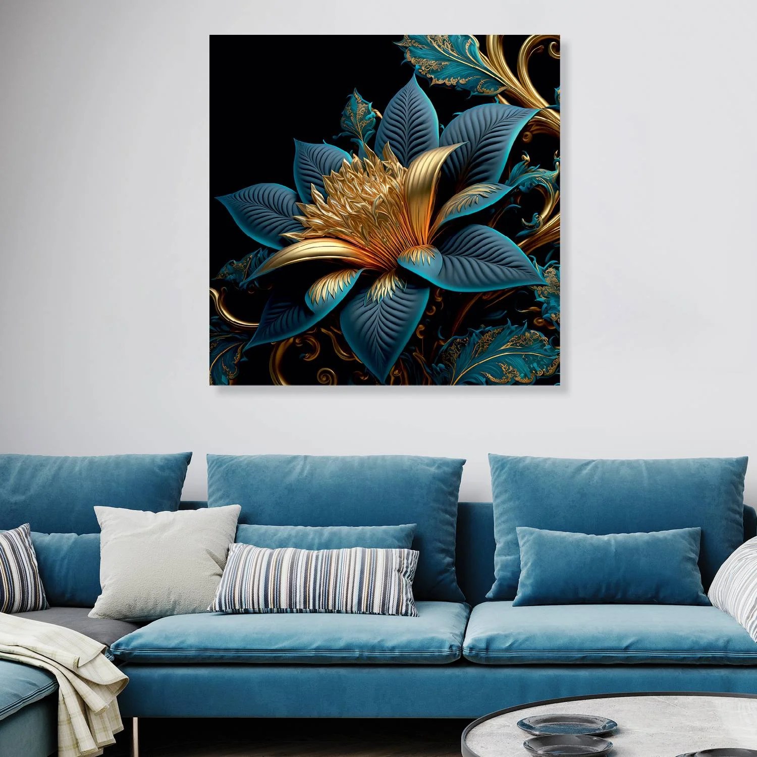 Flower Midnight Serenade - Canvas Wall Painting