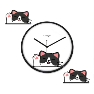 Metallic Foil Finish Wall Clock