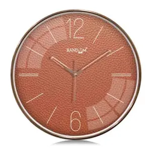 Metallic Foil Finish Wall Clock