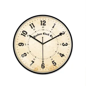 Multicoloured & Black Printed Wall Clock
