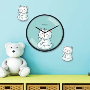 Metallic Foil Finish Wall Clock