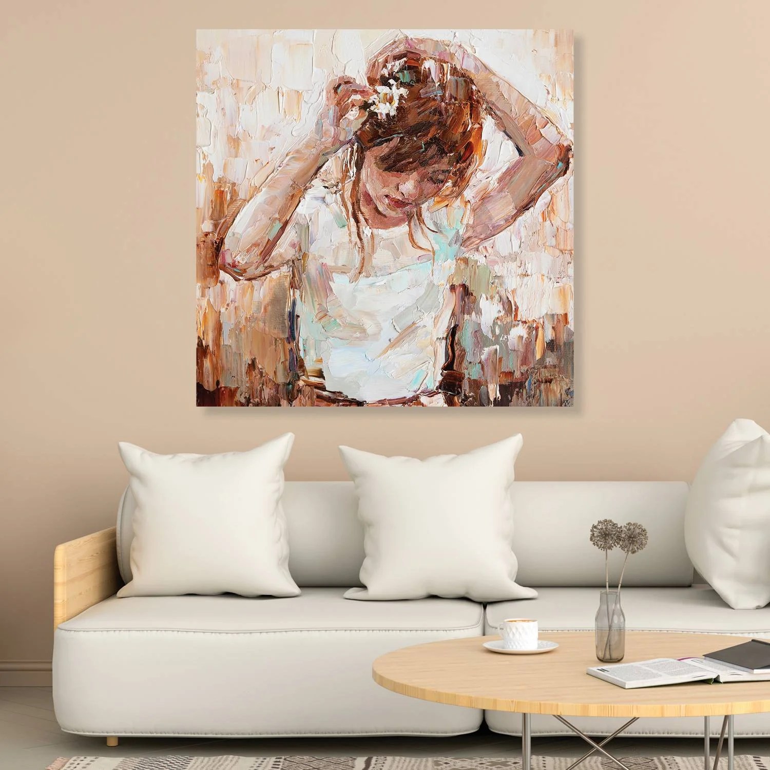 Dahlia - Canvas Painting for Living Room