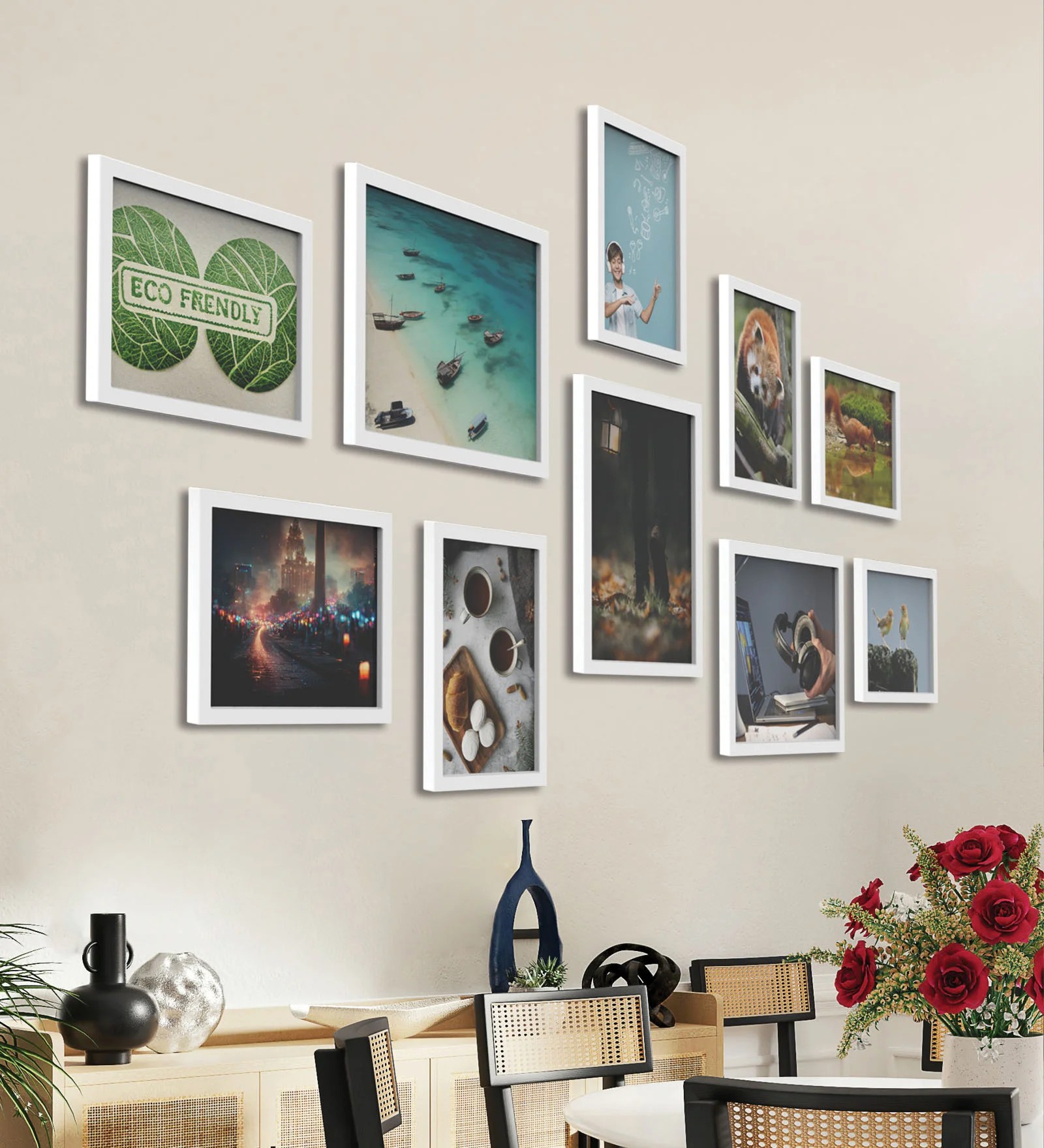 Set of 10 3D Collage Photo Frames