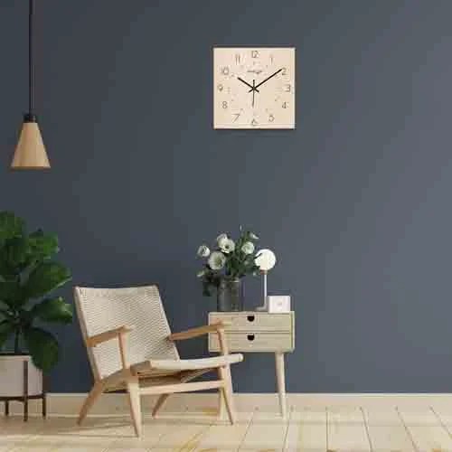 Multicoloured & Cream-Coloured Wall Clock