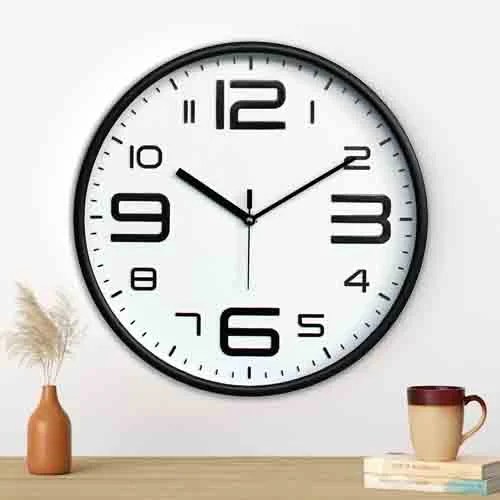 White Printed Wall Clock