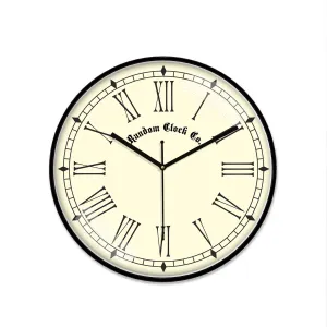 Multicoloured & Black Printed Wall Clock