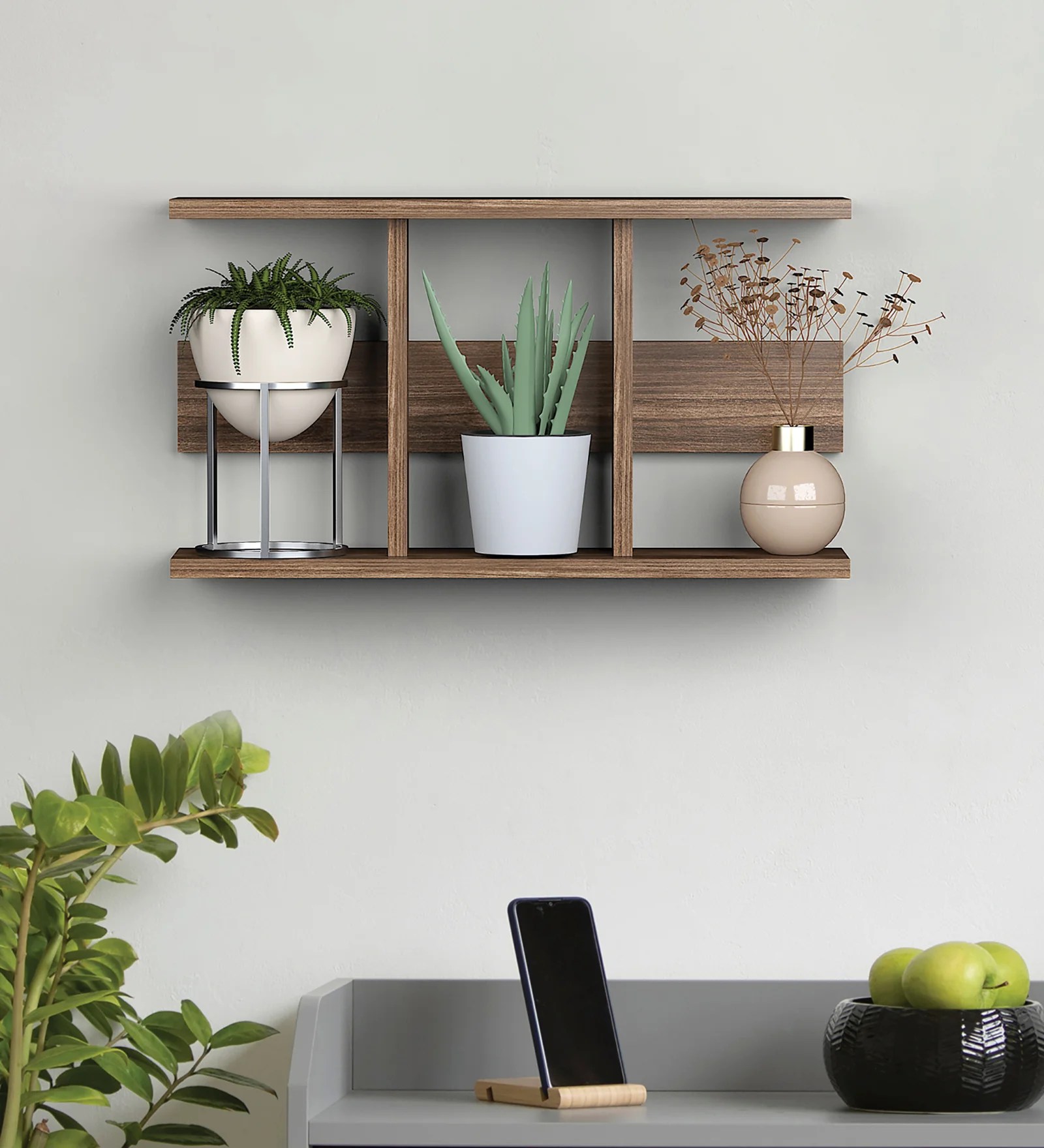 Random Wooden Planter Stand Latest Modern  Shape Planter Wall D?cor for Home, Living Room, Kitchen, Office Etc