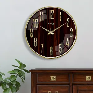 Metallic Foil Finish Wall Clock