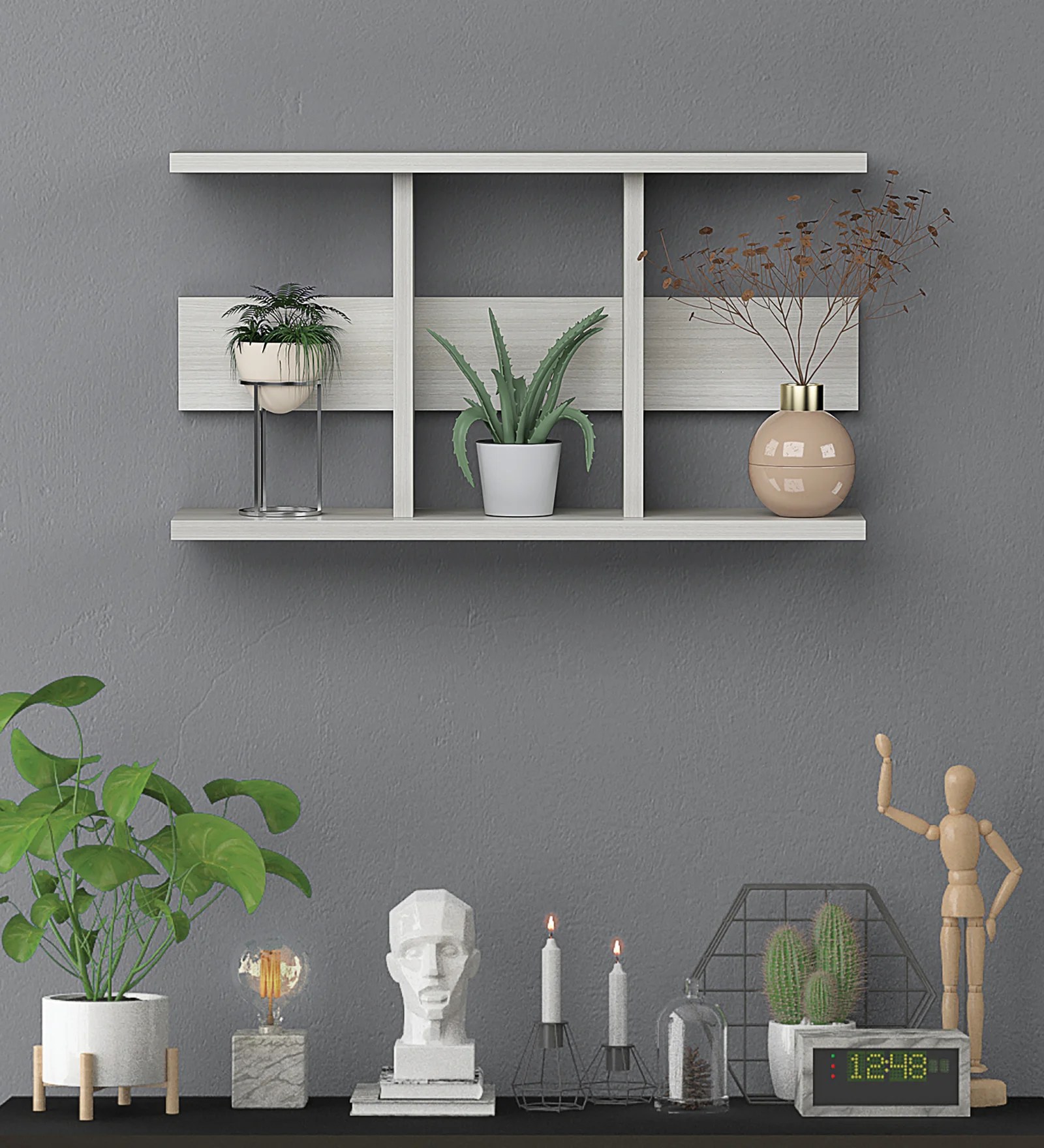 Random Wooden Planter Stand Latest Modern  Shape Planter Wall D?cor for Home, Living Room, Kitchen, Office Etc