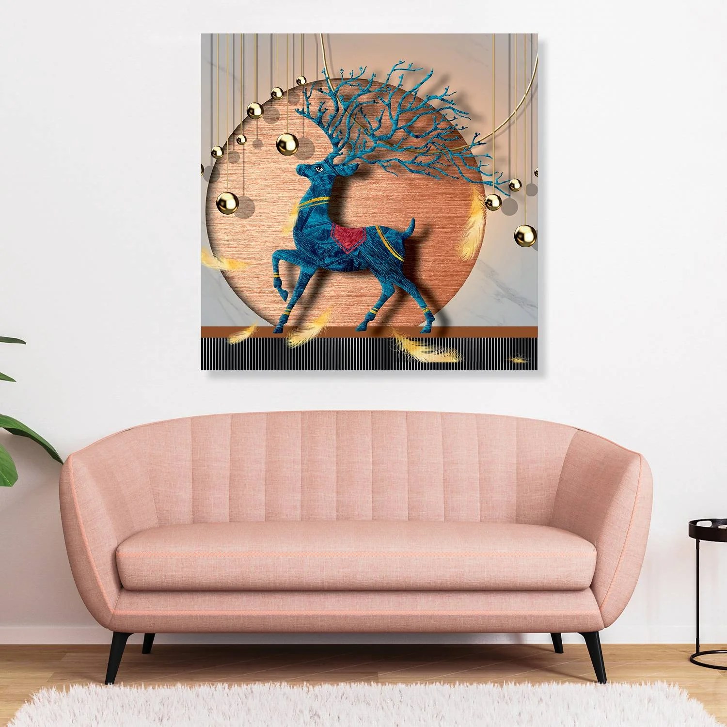 The Pride of The Herd - Deer Canvas Wall Painting
