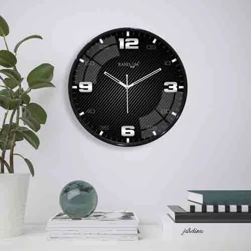Metallic Foil Finish Wall Clock