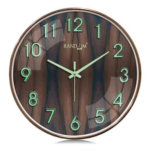 3D Radium Numbers Green Wall Clock
