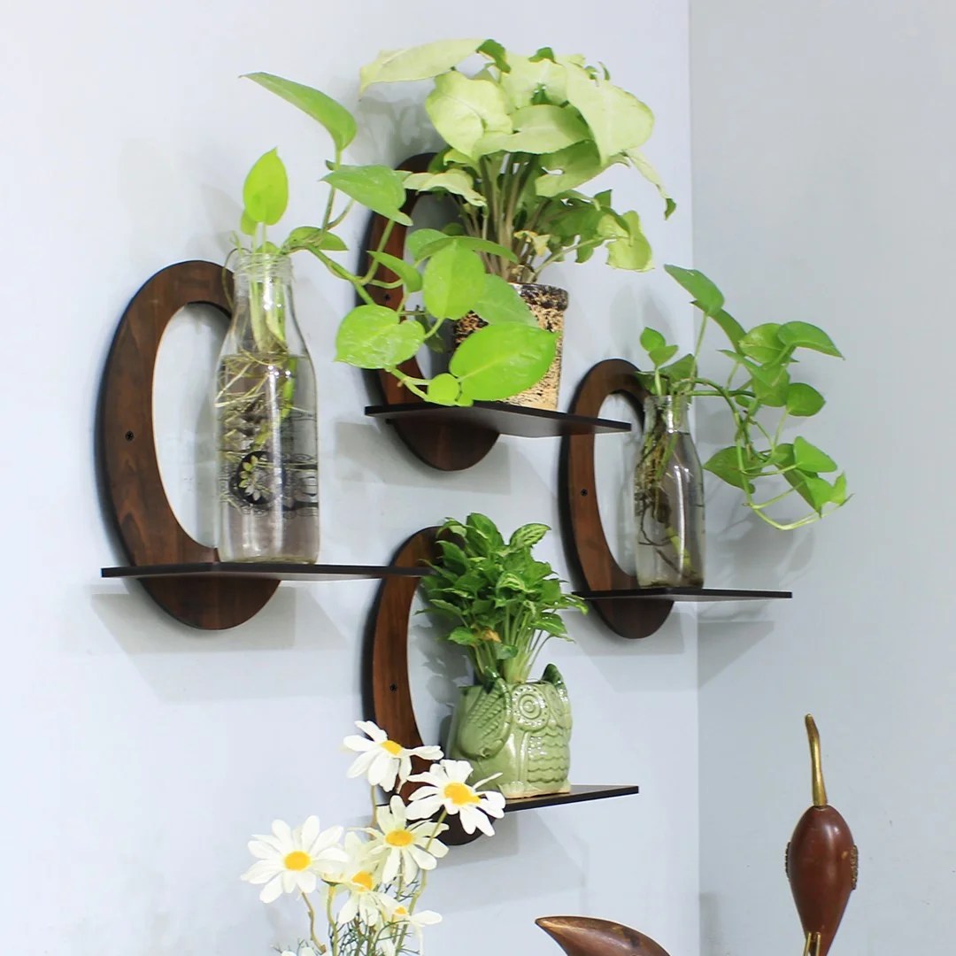 Brown MDF Basic Planter Stand