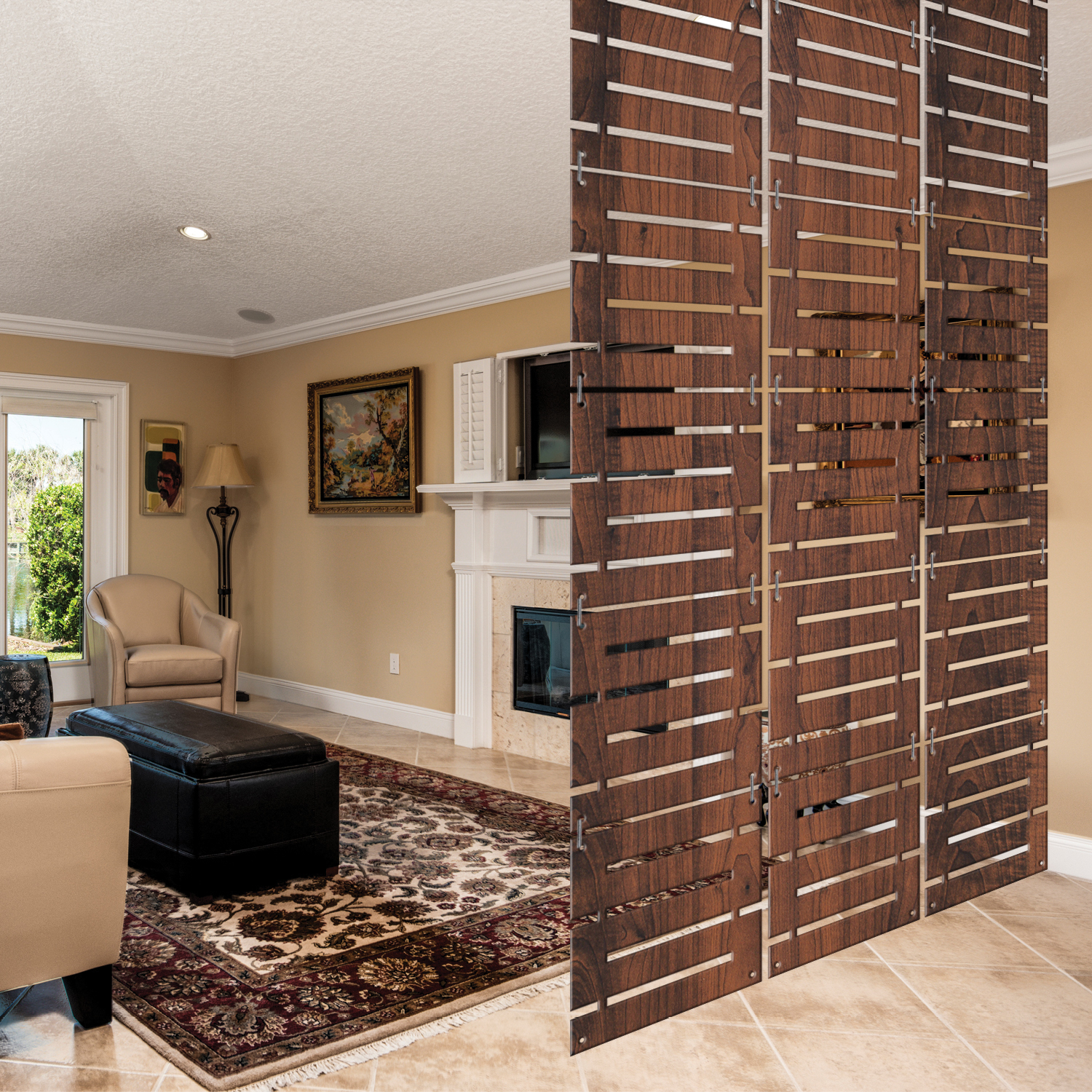 SCREEN & DIVIDER (Hanging DIY Attractive Pattern Panels Wall)