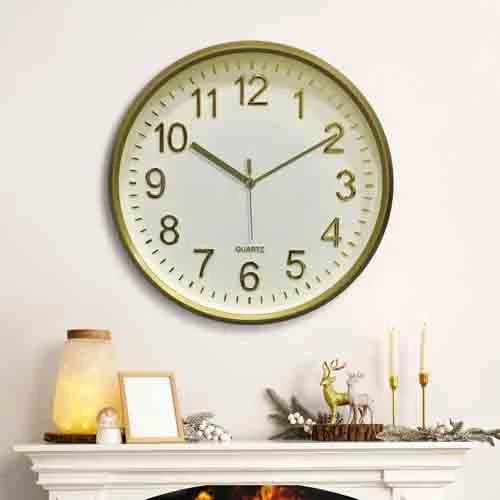 Luxury Gold & Cream Wall Clock