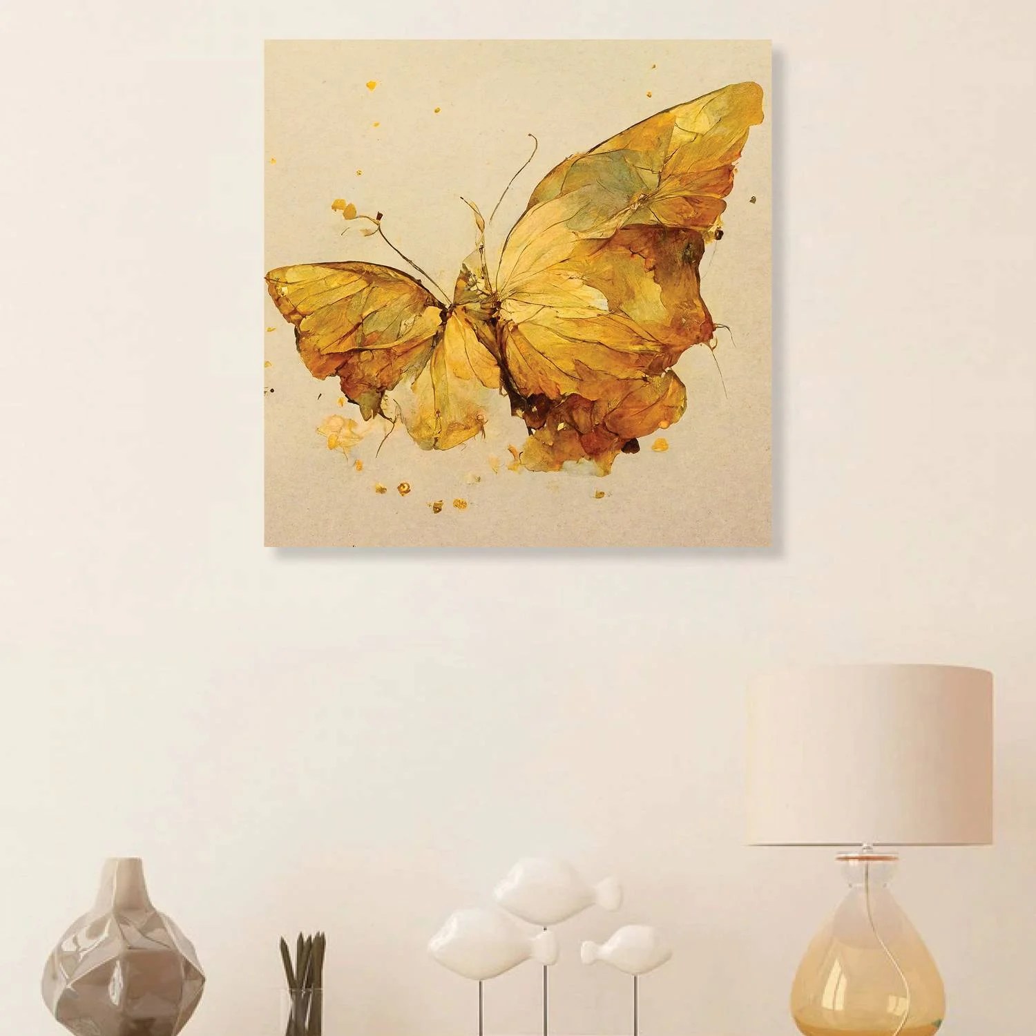 Golden Metamorphosis - Canvas Wall Painting