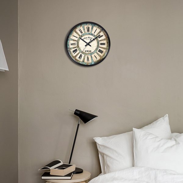Cream Coloured Analogue Wall Clock