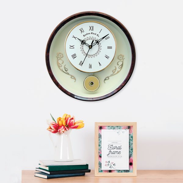 White Round Designer Wall Clock