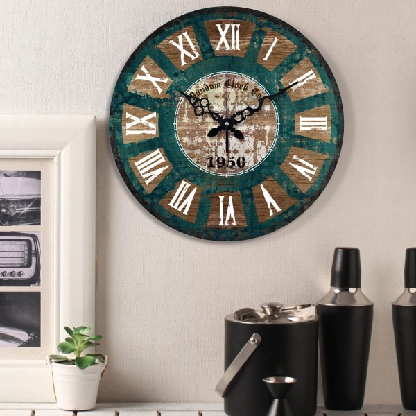 Brown Analogue Wall Clock