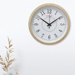 White Round Solid Wall Clock