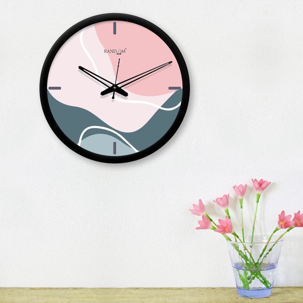 Pink Round Analogue Wall Clock