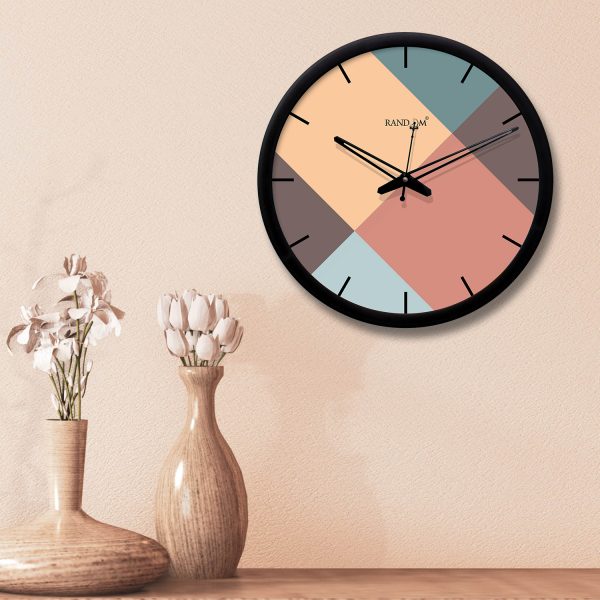 Colourblocked Wall Clock