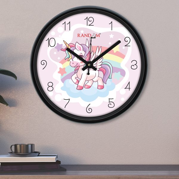 Baby Unicorn Pink Wall Clock