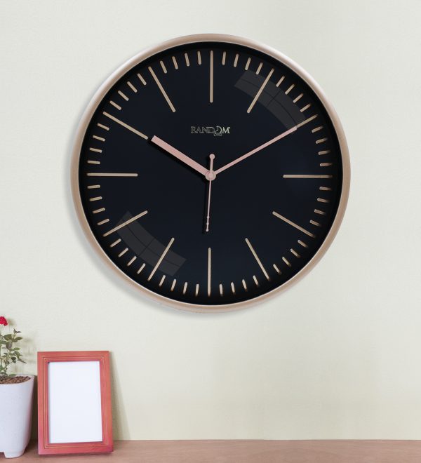 Gold Toned Contemporary Wall Clock