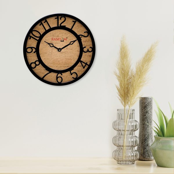 Random Brown Printed Wall Clock