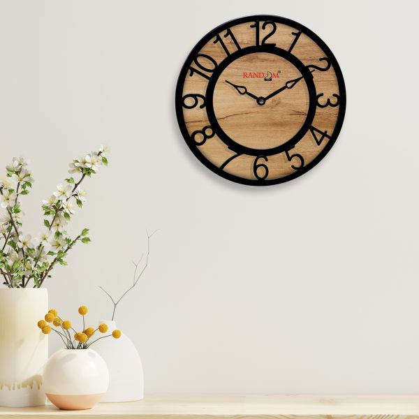 Camel Brown Black Wall Clock