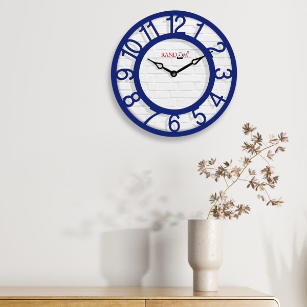 Navy Blue Random Wall Clock