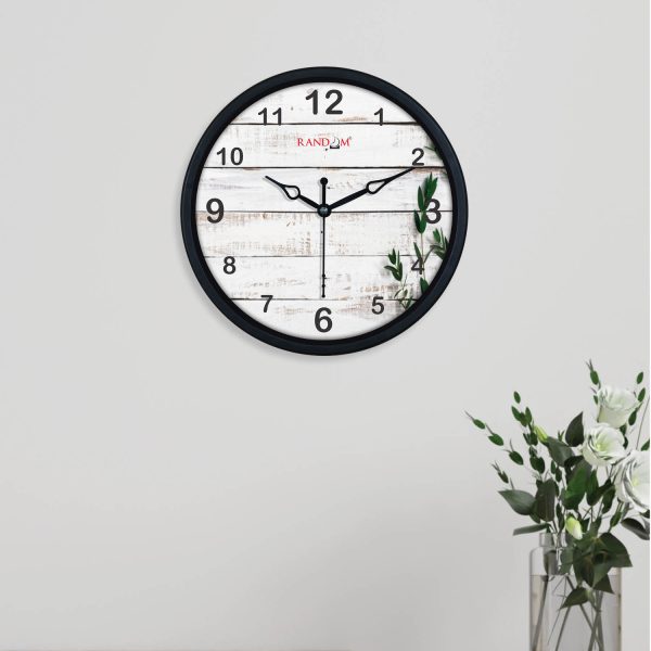 Off White Plastic Wall Clock