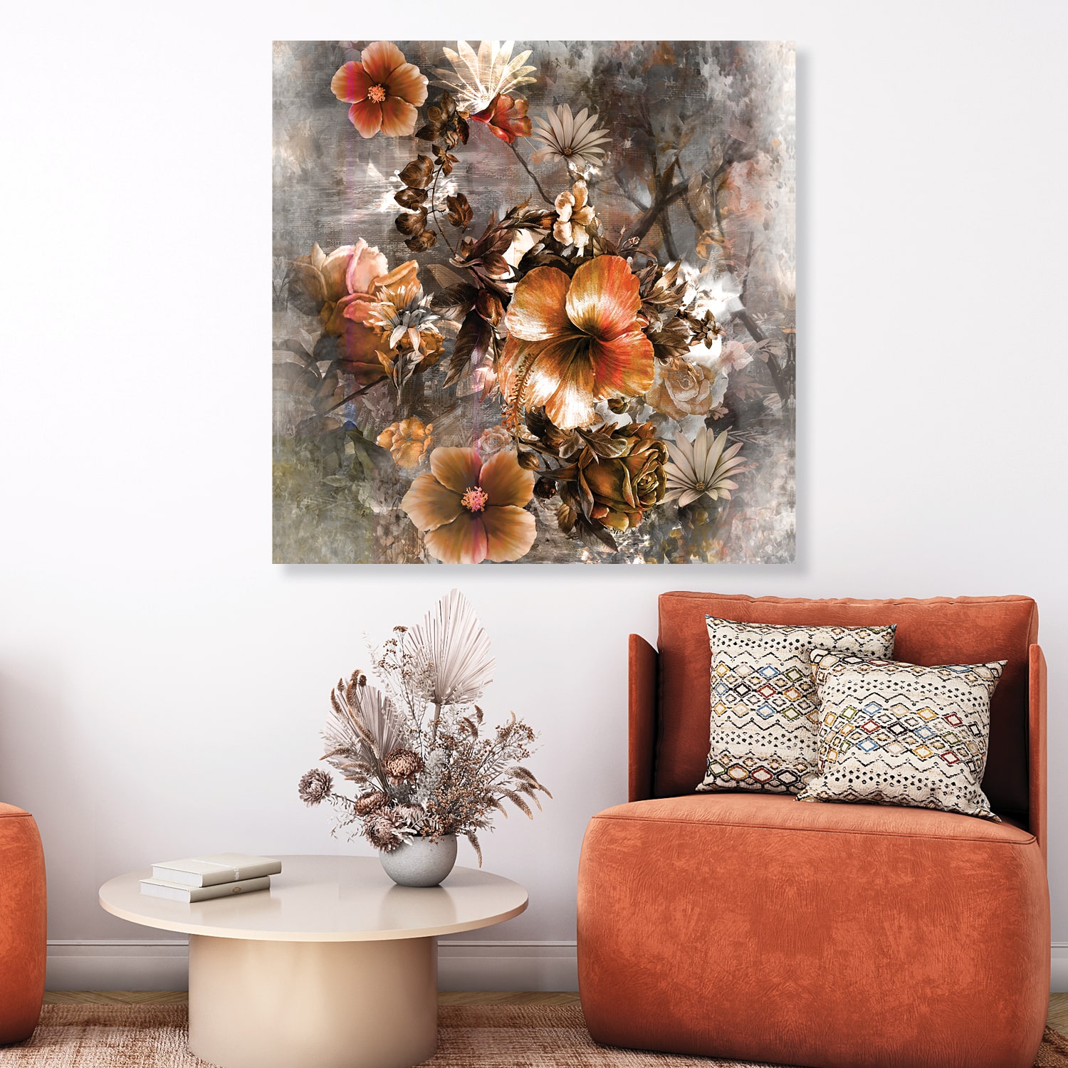 The Wildflower Queen - Modern Canvas Wall Painting - Random Studio