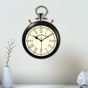 Double Sided Vintage Metal Wall Clock