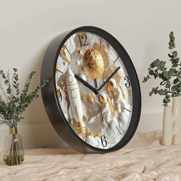 Gold Print Wall Clock